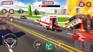 Ambulance Simulator Games 2023 - Rescue Ambulance Games - Android Gameplay screenshot 3