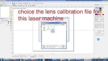 Len calibration file in Ezcad2 software, can not find correct file