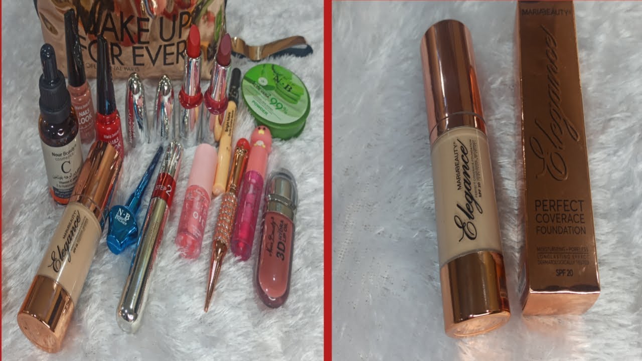 ريفيو عن مستحضرات التجميل من ماركه نور بيوتي 💯 ارواحوا تشوفوا الهديه اللي وصلتني من مواد التجميل 😍