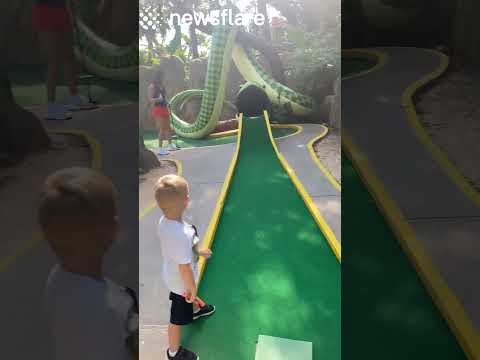 Kid Casually Gets a Hole-In-One