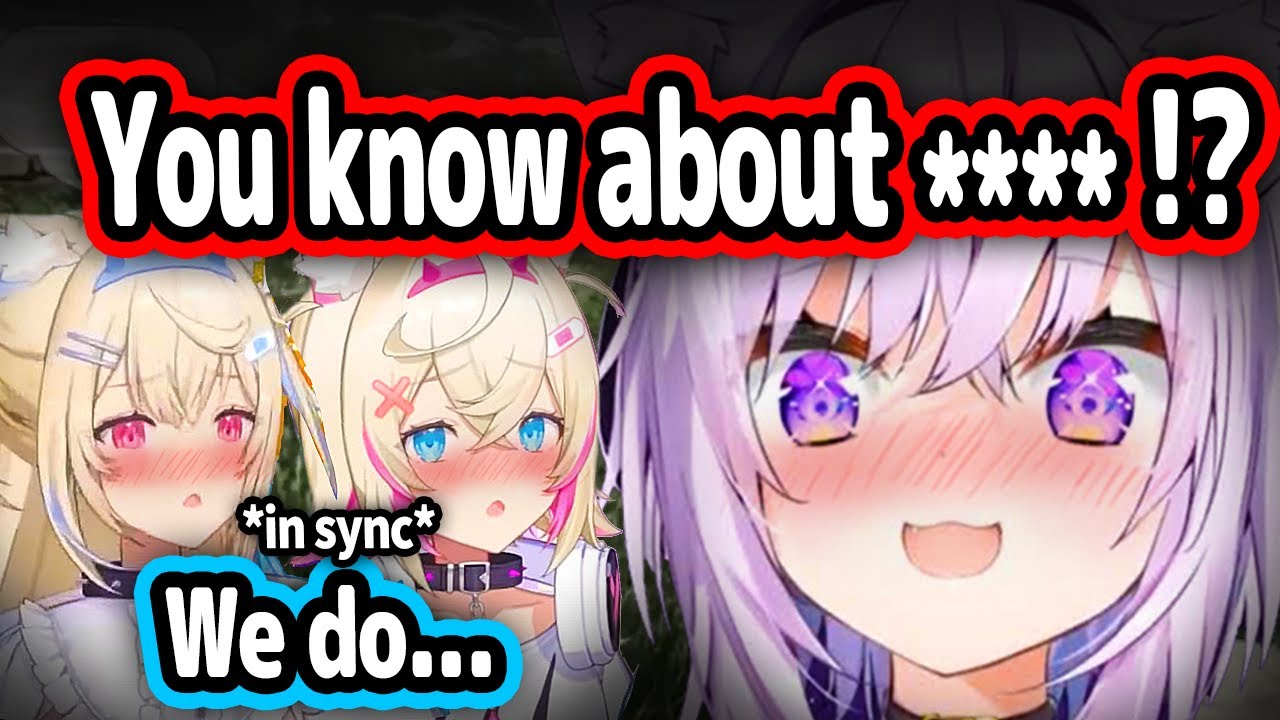 FuwaMoco's Lewd Knowledge Surprised Okayu【Hololive】