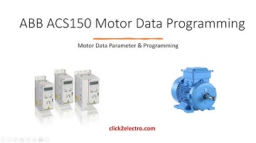 ABB ACS150 Motor Data Programming in English