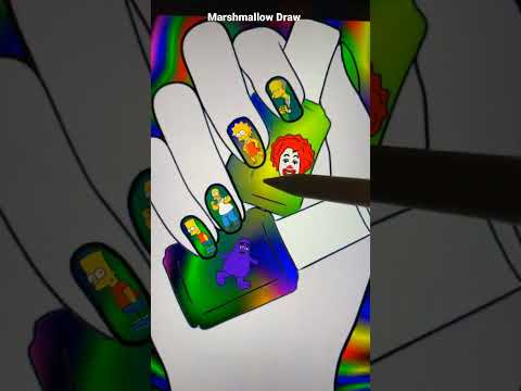 Happy Birthday Grimace pick a color |Procreate #grimaceshake #youtubeshorts #sub #requestedvideo