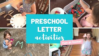 Preschool Activities For Learning Letters Alphabet Games For Preschoolers