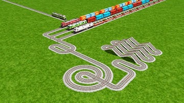 Impossible😱 AI Trains Running on Snake Loops & Zig Zag Tracks Risky Railroad Tracks | train sim2