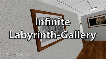 3D-Animated infinite Labyrinth-Gallery 🎭 (Teaser)
