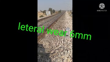 WEAR -lateral and vertical in railway track