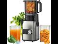 Juicer Machines, Cold Press Juicer Fit Whole Fruits &amp; Vegetables, Slow Masticating Juicers