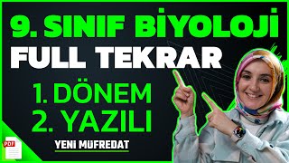 9.Sınıf Biyoloji 1.Dönem 2.Yazılıya Hazırlık Full Tekrar Konu Anlatimi Meb Yeni Müfredat 2024-2025