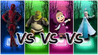 IMG 2586DeadPool vs Shrek vs Masha vs Elsa -Tiles Hop EDM Rush screenshot 5