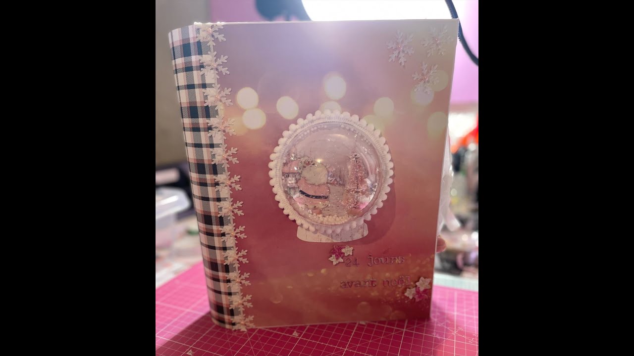 Tuto calendrier de l'avent: livre (avec les nouveaux papiers action) *scrap.gogouette*