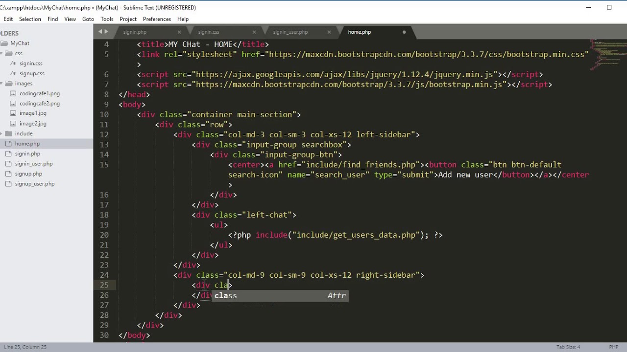 Php Chat Application Contact Information Finder<script async src=