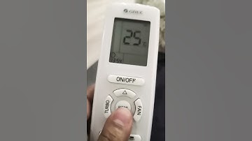 change f to c gree split a/c remote