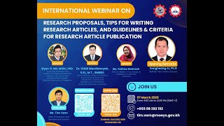 International Webinar on Research Proposals & Article Writing – March 7, 2025