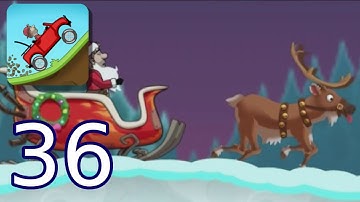 Hill Climb Racing - Gameplay Walkthrough Part 36 - Sleigh (iOS, Android)