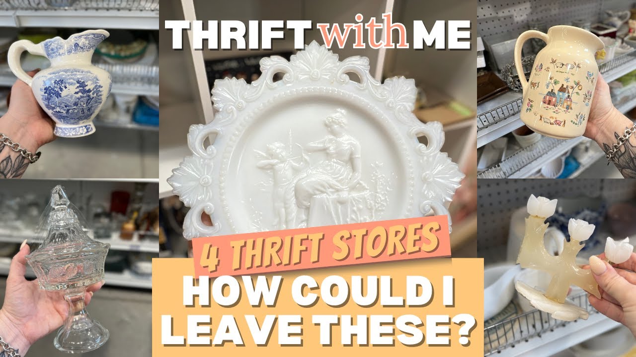 4 Thrift Stores in 1 Day | Vintage Home Decor Thrift with Me