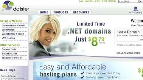 How to update your DNS at dotster.com