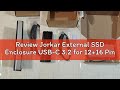 Review Jorkar External SSD Enclosure USB-C 3.2 for 12+16 Pin MacBook SSD, Hard Drive Reader for A146