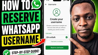 How To Reserve Whatsapp Username screenshot 5