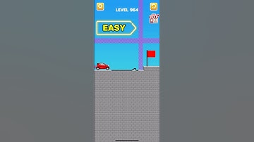 draw bridge puzzle game play level 964 #gaming #drawing #Shorts
