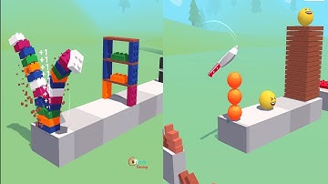 Slice it all! Very satisfying and relaxing ASMR slicing game (Levels 44-46)