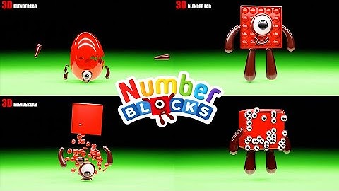 NUMBERBLOCKS Quadparison Part 49 | 3D Blender Lab