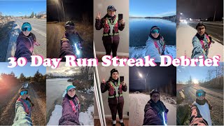 30 Day Run Streak Debrief | Running Every Single Day In November