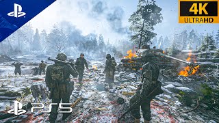 (PS5) Battle Of The Bulge | Ultra Realistic Graphics Gameplay [4K 60FPS HDR] Call of Duty