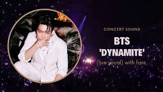 bts ‘dynamite’ concert audio (live vocal) with fans Resimi