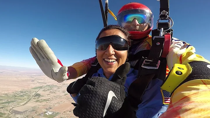 CHITHRA MOHAN - Tandem Skydive in Las Vegas at Skydive Fyrosity