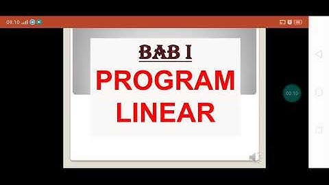 PPT PROGRAM LINEAR