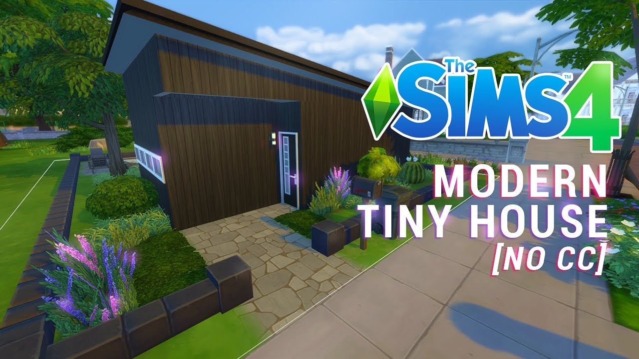 Modern Tiny House || No CC | Stop Motion Build | Sims 4 - YouTube