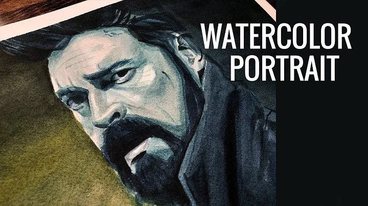 Watercolor Portrait Painting Timelapse of Butcher from The Boys