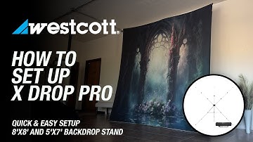 How to set up the Westcott X-Drop Pro | Best Budget Backdrop Stand!
