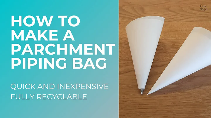 RUN OUT OF PIPING BAGS? | How to make a parchment paper piping bag for decorating | so quick & easy
