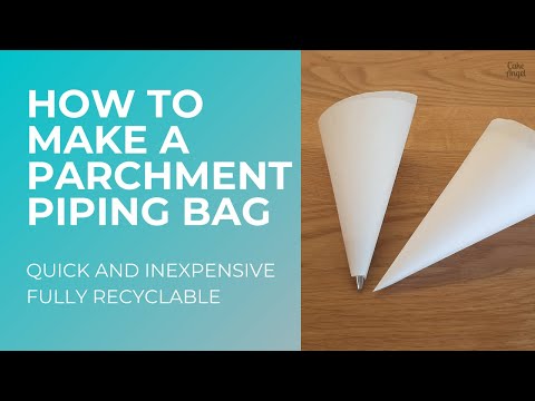 Learn How to Fold a Parchment Bag for Piping 