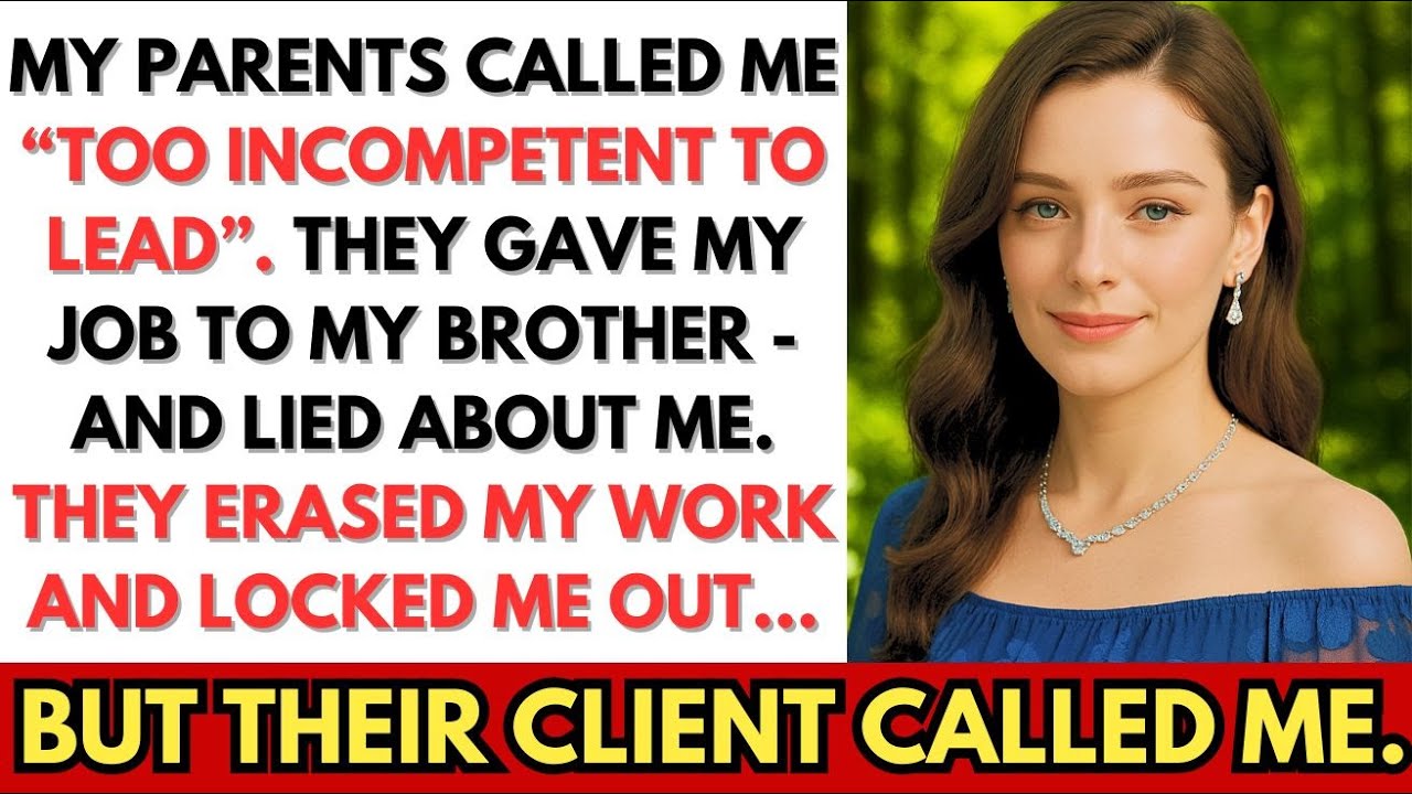 My Parents Said I Was TOO INCOMPETENT To Run The Family Business – HIS CLIENT OFFERED ME EVERYTHING.