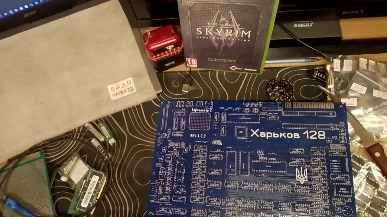 Сборка zx spectrum Харьков 128 Rev 4 - YouTube