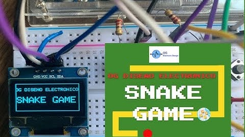 SNAKE GAME ARDUINO PANTALLA OLED SSD1306 - OG