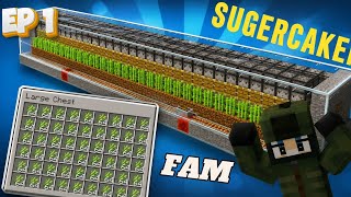 Minecraft Survival: Ultimate Sugarcane Farm Tutorial |Easy &amp; Efficient Build #minecraftsugarcanefarm