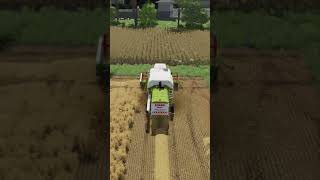 Harvest time on a small farm  #tractor #farming #gameplay  #shorts #farmingsimulator #4KGameplay