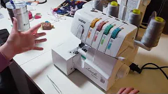 Brother 1034D Serger, Quick Walk Through and Threading