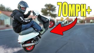 Tuning my 120cc Stroker Honda Elite + Speed Runs!