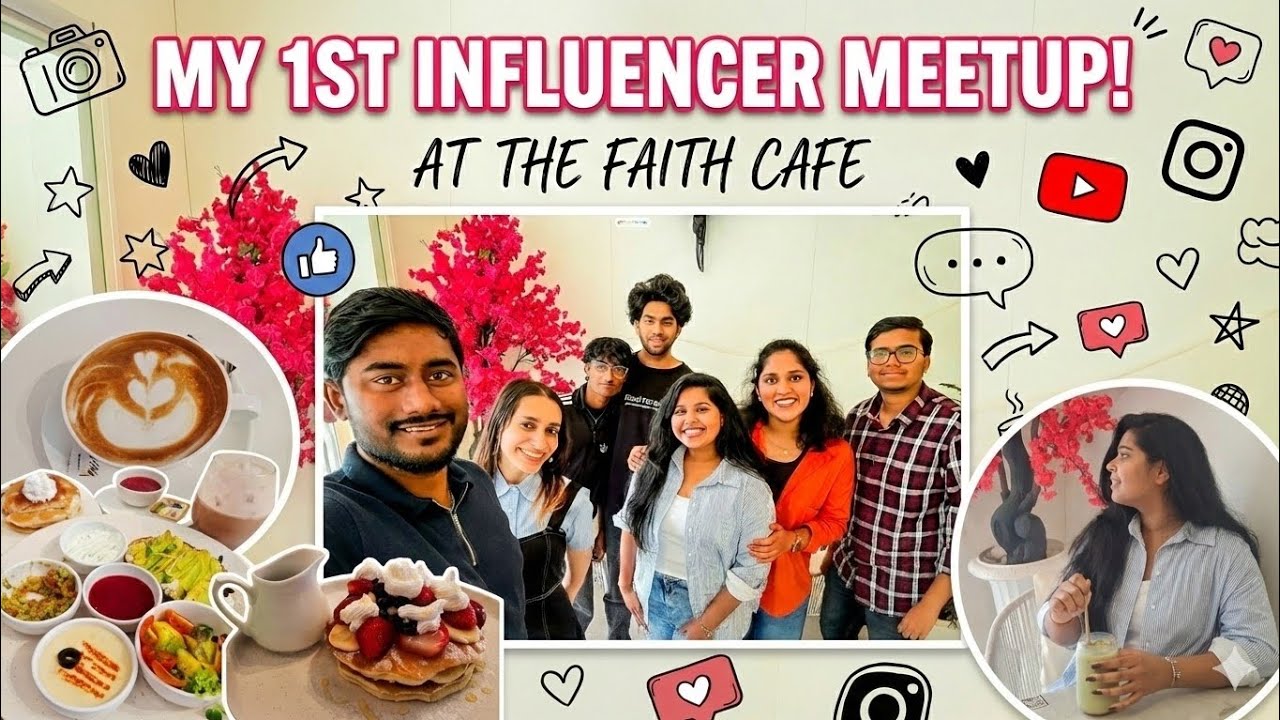 1st Influencer meet-up ft. The Faith Café 🤍✨️