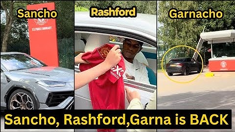 Sancho, Rashford and Garnacho have RETURNED for Individual TRAINING at Carrington after Amorim left