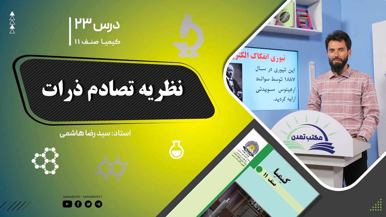 کیمیا صنف یازدهم– جلسه بیست وسوم– موضوع: نظریه تصادم ذرات -18-6-1402