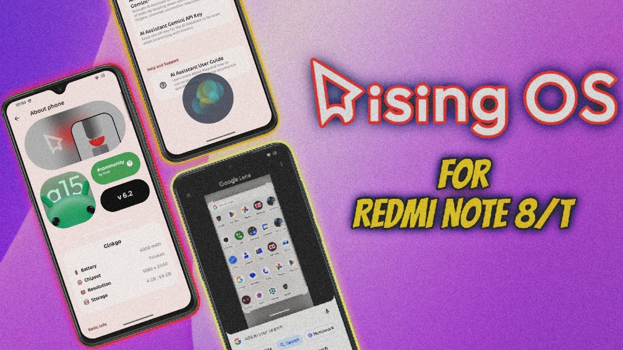 Rising OS 6.2 Based on Android 15 for Redmi Note 8 | Android 15 ...