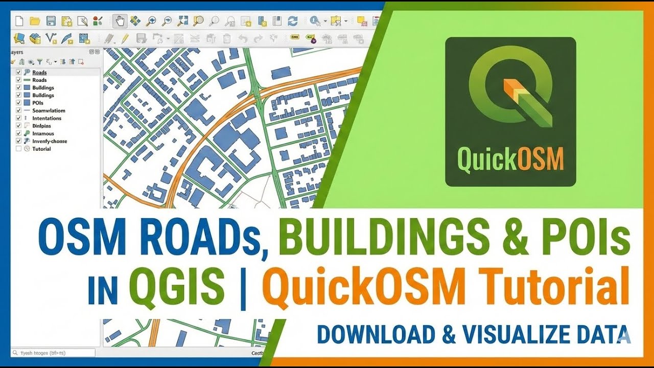 Download OSM Roads, Buildings & POIs in QGIS | QuickOSM Tutorial - YouTube