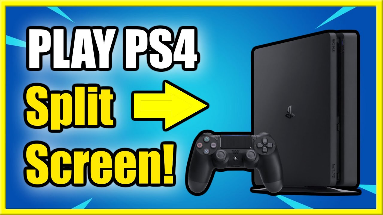 How Play Split Screen on PS4 (Rocket League, Call of Duty, Fortnite, Minecraft!) -