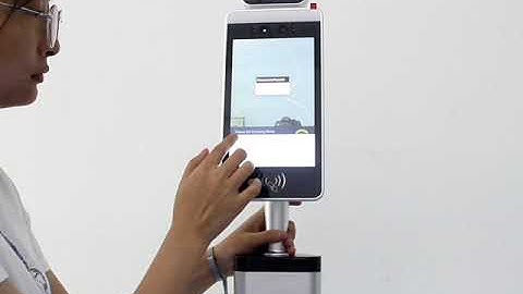 8 Inch IPS Face Recognition Infrared Thermometer with touch IC /ID card